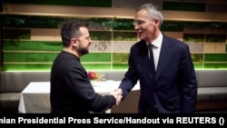 Владимир Зеленский жана Йенс Столтенберг.