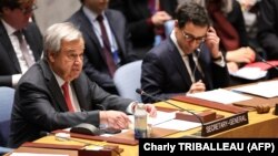 یکی از نشست های شورای امنیت ملل متحد به اشتراک آنتونیو گوترش سرمنشی ملل متحد - عکس از آرشیف