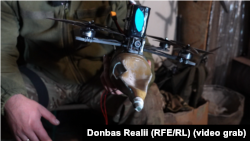 Дрон з боєприпасом від РПГ готовий до використання