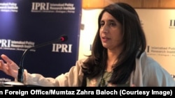 ممتاز زهرا بلوچ، سخنگوی وزارت خارجه حکومت موقت پاکستان 