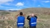 Armenia - European Union monitors patrol Armenia's border with Azerbaijan.