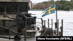Корабель Військово-морських сил Швеції (Svenska marinen) у Гетеборзі під час святкування Дня ВМС Швеції, 7 червня 2022 року