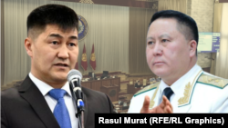 Шайлообек Атазов жана Курманкул Зулушев. Коллаж.