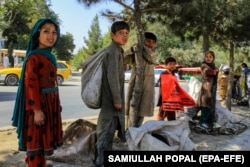 تعداد زیادی از کودکان به دلیل مشکلات اقتصادی خانواده ها مجبور شده اند که روزانه روی جاده های شهر های افغانستان کار های شاقه انجام بدهند