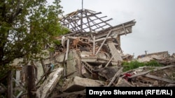 Аткылоодон кыйраган имарат. Херсон облусу. (архив)