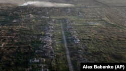 Знищені під час боїв будинки в Кліщіївці на Донеччині, вересень 2023 року