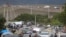 ARMENIA - Vehicles carrying refugees from Nagorno-Karabakh region queue on the road near the border village of Kornidzor, September 26, 2023.