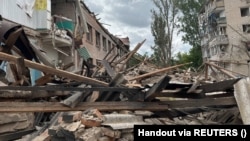 Ուկրաինա - Օդային հարձակման հետևանքները Օրեխովում, 10-ը հուլիսի, 2023թ.