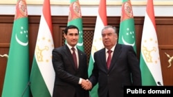 Эмомали Рахмон и Сердар Бердымухамедов, Душанбе, 10 мая 2023 года