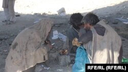 تعدادی از معتادین مواد مخدر در ولایت فراه 