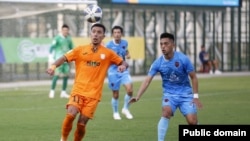 "Абдыш-Ата" жана "Тайчунг-Футуро" командаларынын беттеши.  Тайван. Гансюн шаары. 13-март, 2024-жыл. 