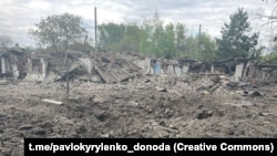 Наслідки обстрілу Торецька на Донеччині. Україна, 11 травня 2023 року, фото ілюстративне