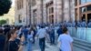 Armeia - Protesters gather outside the seat of the Armenian government, Yerevan, June 13, 2024.