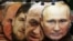Маски с изображениями президента России Владимира Путина, главы ЧВК «Вагнер» Евгения Пригожина, главы Чечни Рамзана Кадырова, Александра Лукашенко и министра обороны РФ Сергея Шойгу в сувенирном магазине. Санкт-Петербург, Россия, 5 июня 2023 года
