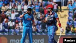 مسابقه کریکت میان تیم های کریکت افغانستان و هند