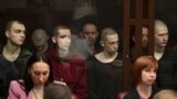 украинские граждане в суде в Ростове-на-Дону, большинство из них военнопленные, бойцы полка "Азов". Россия, Ростов-на-Дону, 14 июня 2023 года 