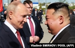 Владимир Путин и Ким Чен Ын, сентябрь 2023 года