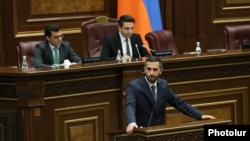 ԱԺ փոխնախագահ Ռուբեն Ռուբինյանը ելույթ է ունենում խորհրդարանում, 11-ը հունիսի, 2024թ.