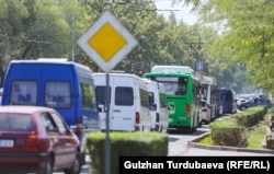Пробки в Бишкеке. Архивное фото
