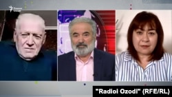 Гости программы "Гапи Озод" - Ватан Абдурахманов, бывший судья, и Муаззама Кодирова, адвокат