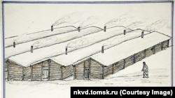 Георгий Кусургашевдин "Колыма эпопеясы" аталган сүрөттөрүнүн бири.