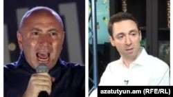 «Մայր Հայաստանի» քաղաքապետի թեկնածու Անդրանիկ Թևանյան, «Ազգային առաջընթացի» քաղաքապետի թեկնածու Հայկ Մարության 