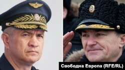 Ռուս հրամանատարներ Սերգեյ Կոբիլաշ և Վիկտոր Սոկոլով
