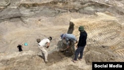 Табылганы казуу учуру.