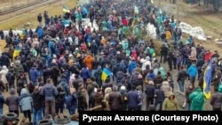 Акція «Мелітополь – це Україна», архівне фото, 2022 рік