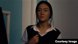 "Бурул" кыска метраждуу тасмасында башкы ролду жараткан Адема Искендерова. 