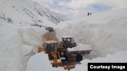 Кар көчкү. Ош-Бишкек жолу. Сүрөт ӨКМден алынды. 18-февраль, 2023-жыл.