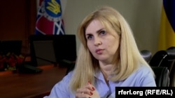 Заступниця міністра юстиції України Олена Висоцька під час інтерв’ю, квітень 2024 року