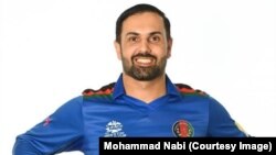 محمد نبی بازیکن تیم ملی کریکت افغانستان 