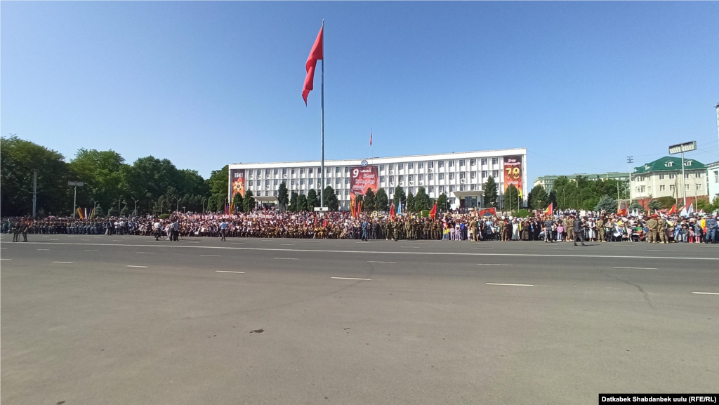 Ош шаарынын башкы аянты. 9-май, 2023-жыл.