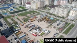 Бишкек шаарынын Жал кичирайонундагы 2,5 гектар жер тилкеси. УКМК тараткан сүрөт.