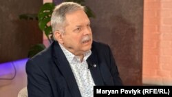 Під час запису розмови у Львівському бюро Радіо Свобода. 2024 рік