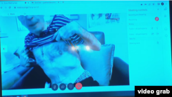 Միխեիլ Սաակաշվիլին տեսակապով դիմում է դատավորներին, Թբիլիսի, 3 հուլիսի, 2023թ.