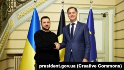 Ուկրաինայի նախագահ Վլադիմիր Զելենսկին և Բելգիայի վարչապետ Ալեքսանդեր դը Քրուին, արխիվ