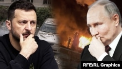 Украин лидери Владимир Зеленский жана Орусиянын президенти Владимир Путин.