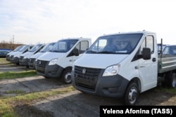 Вантажні Газель Next на території «Чеченавто» , 28 березня 2023 року