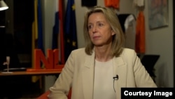 Міністерка оборони Нідерландів Кайса Оллонґрен під час інтерв’ю Радіо Свобода