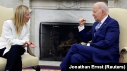 На початку зустрічі в Білому домі Джо Байден подякував Італії за «непохитну підтримку» України та лідерство в «Групі семи» цього року