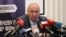 Leader of the opposition Mother Armenia party Andranik Tevanian speaks during a news conference in Yerevan, September 18, 2023.