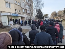 Черга за продуктами у Славутичі