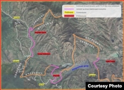 Карта, согласованная Арменией и Азербайджаном