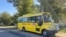 The village of about 1,000 inhabitants in the northern Pavlodar region also boasts freshly paved roads with bright yellow school buses taking children to school.
