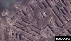 Спутниковый снимок Бахмута, сделанный 15 мая