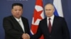 Володимир Путін і Кім Чен Ин під час зустрічі на космодромі «Восточний» в Амурській області Росії, 13 вересня 2023 року