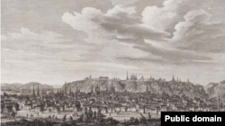 Вид на Тобольск. Французская гравюра XVIII века