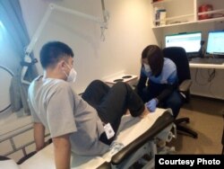 Айжан Кунтунова за работой